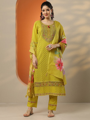 LIBAS Women Kurta Pant Dupatta Set