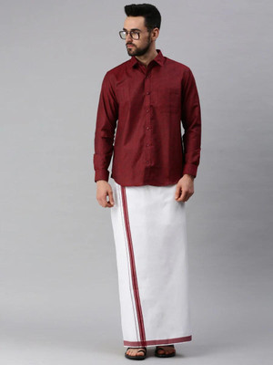 Famuzz Men Shirt Dhoti Set