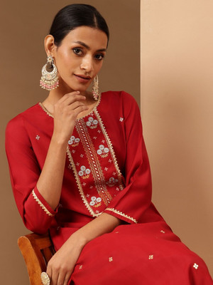 Janasya Women Kurti Pant Set