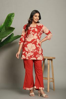 NISHIRE Women Kurti Palazzo Set