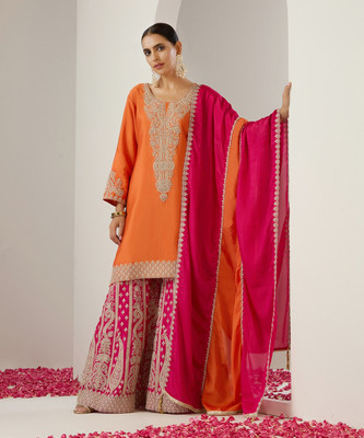 Ishin Women Kurta Sharara Dupatta Set