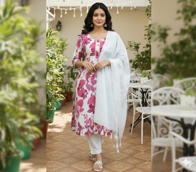 Tasfi Collection Women Kurta Pant Dupatta Set