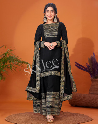 Skylee Women Kurta Sharara Dupatta Set