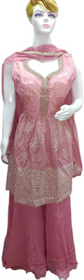 jyotigarments Women Kurti Sharara Dupatta Set