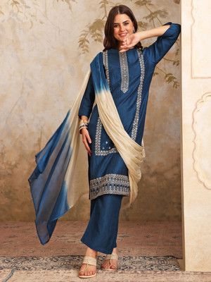 Youthnic Women Kurta Palazzo Dupatta Set