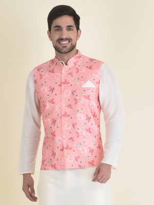 HOUSE OF DEYANN Sleeveless Embroidered Men Jacket