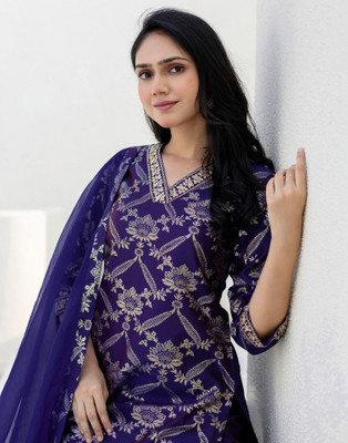 Skylee Women Kurta Palazzo Dupatta Set