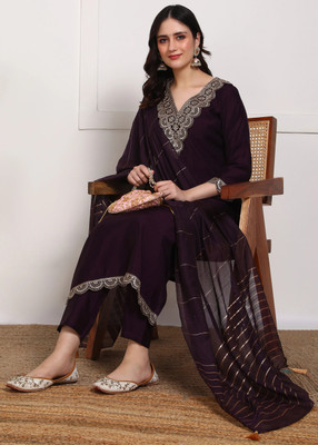 DSK STUDIO Women Kurta Pant Dupatta Set