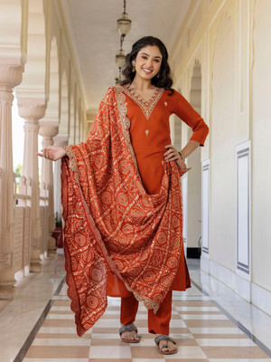 NAVLIK Women Kurta Pant Dupatta Set