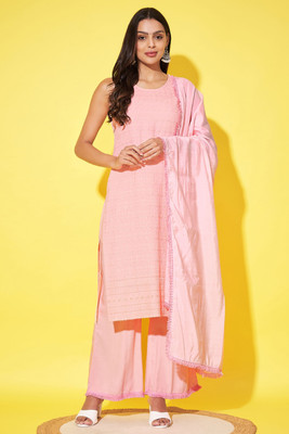 SHOPPING QUEEN Women Kurta Palazzo Dupatta Set