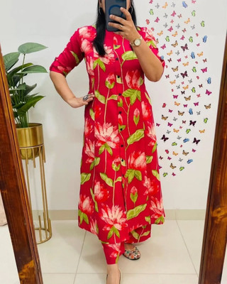 KOSVARO Women Kurti Palazzo Set