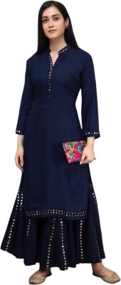 TextileCloth Women Kurta Palazzo Set