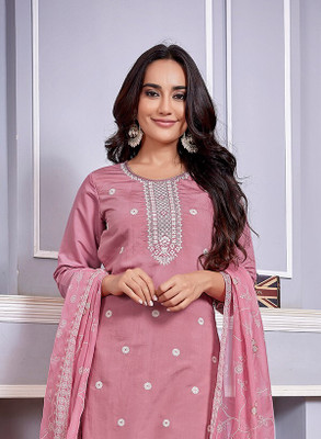 Tasrika Embroidered Kurta, Trouser/Pant & Dupatta Set