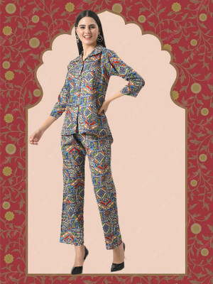 MISS BALIKA Women Ethnic Top Palazzo Set