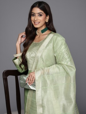 Indo Era Women Kurta Palazzo Dupatta Set