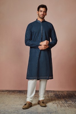 MANYAVAR Men Kurta Churidar Set