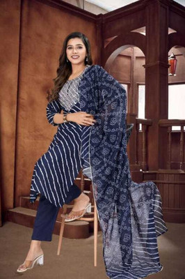 HOUSEOFCOMONN Women Kurta Churidar Dupatta Set