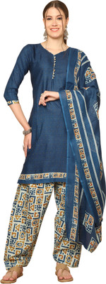VihaanExim Women Kurta Patiala Dupatta Set