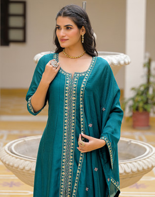 Skylee Women Kurta Pant Dupatta Set