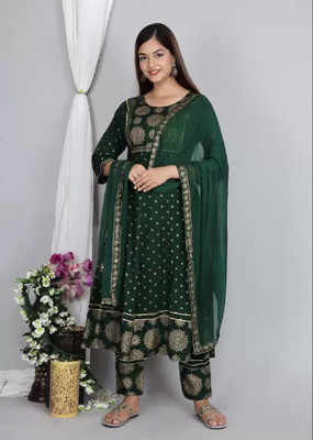 Radha Rani creation Women Kurta Palazzo Dupatta Set