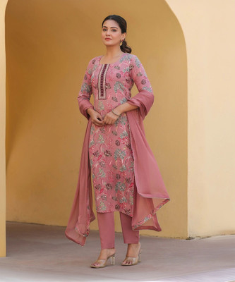 Divastri Women Kurta Pant Attached Dupatta Set