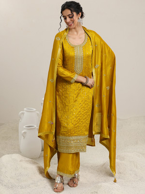 LIBAS Women Kurta Palazzo Dupatta Set