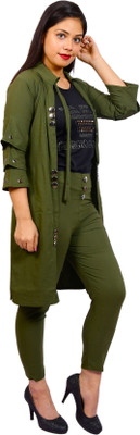 PERFECTPIVOT Women Ethnic Top Pant Ethnic Jacket Set