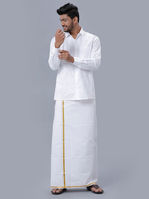 Ramraj Cotton Men Shirt Dhoti Set
