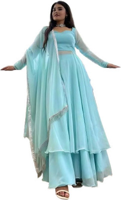 jp enterprise Women Kurta Sharara Dupatta Set