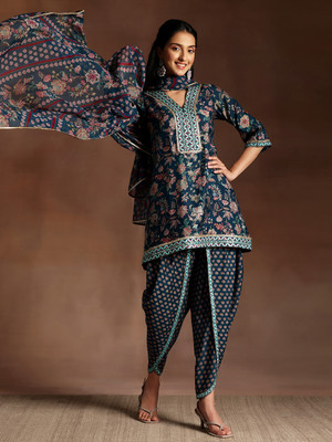 LIBAS Women Kurta Dhoti Pant Dupatta Set