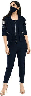 Oliaz Women Ethnic Top Pant Ethnic Jacket Set