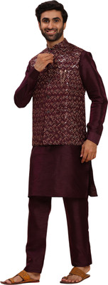 PRO ETHIC Men Kurta Pant Ethnic Jacket Set