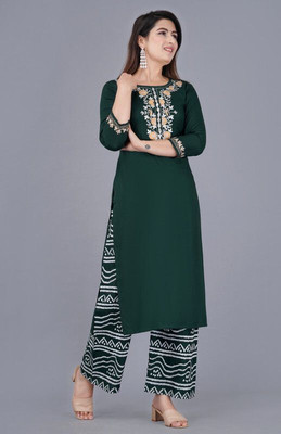 RF CLOTHES Women Kurta Palazzo Set
