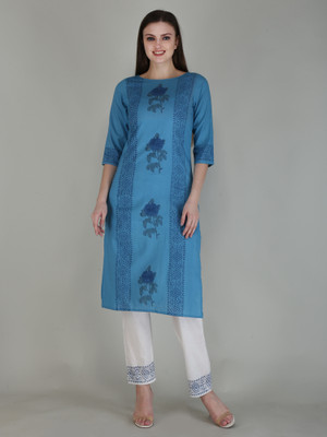 KAMAL SILK PRINT Women Kurta Pant Set