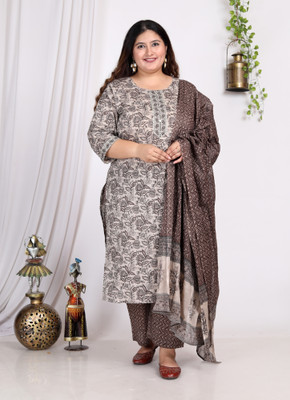Swasti Floral Print Kurta, Trouser/Pant & Dupatta Set