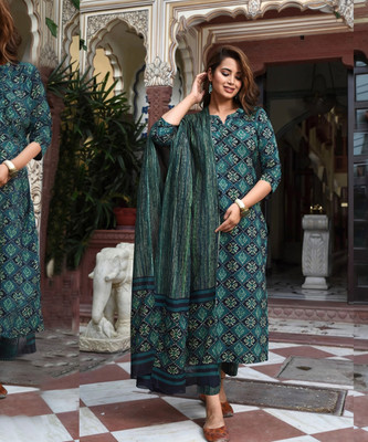 Kedar Fab Women Kurta Pant Dupatta Set
