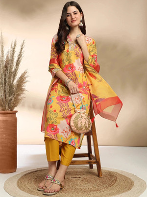 MOKOSH Women Kurta Pant Dupatta Set