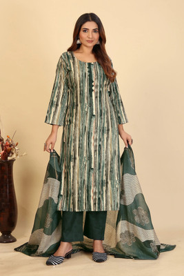 Larqi Women Kurta Pant Dupatta Set