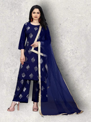 HOC's Women Kurta Palazzo Dupatta Set