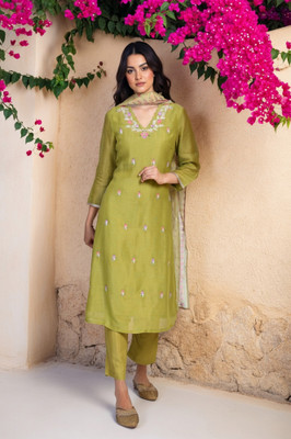W Women Kurta Pant Dupatta Set
