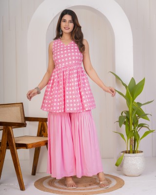 KAMAYRA Women Kurta Sharara Set