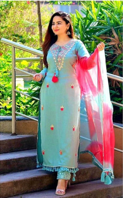 shree shyam kripa Women Kurta Pant Dupatta Set