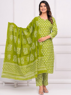 Aaradhiya Traders Women Kurti Pant Dupatta Set