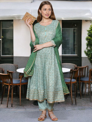 TRUE SHAPE Women Kurta Pant Dupatta Set