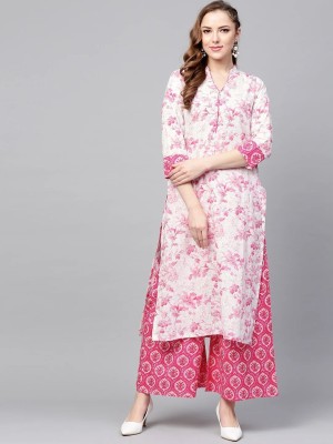 FREEDOMFASHION Women Kurta Palazzo Set