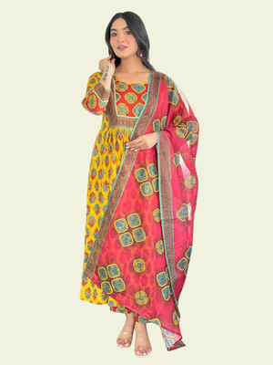 zindora Women Kurti Pant Dupatta Set