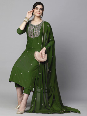 anushansa Women Kurta Pant Dupatta Set