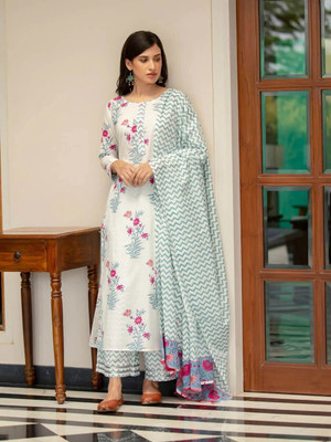 Royal Export Women Kurta Palazzo Dupatta Set