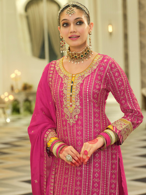 Indo Era Women Kurta Sharara Dupatta Set