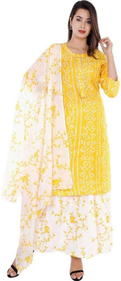 Unique Creation Women Kurta Skirt Dupatta Set
